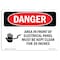 Signmission OSHA Danger Sign, 7" Height, 10" Width, Electrical Panel Keep Clear, Landscape, DS-D-L-1030 OS-DS-D-710-L-1030 - alternate 1